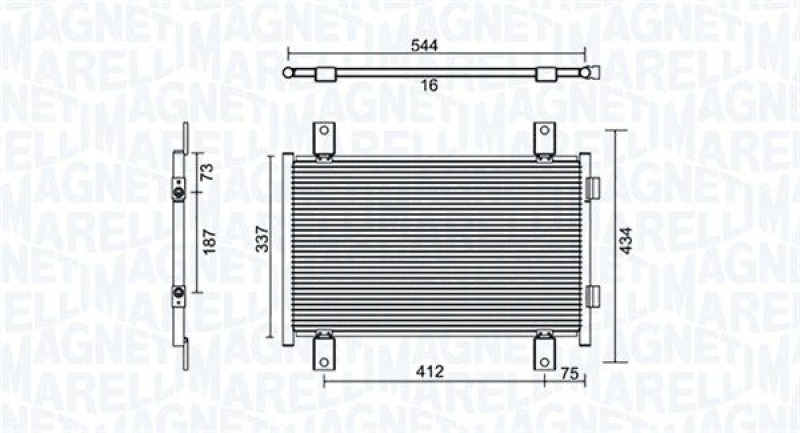 MAGNETI MARELLI Condenser, air conditioning