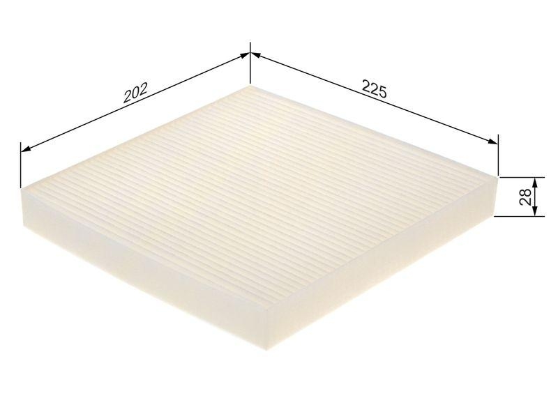 BOSCH Filter, Innenraumluft 1 987 435 133