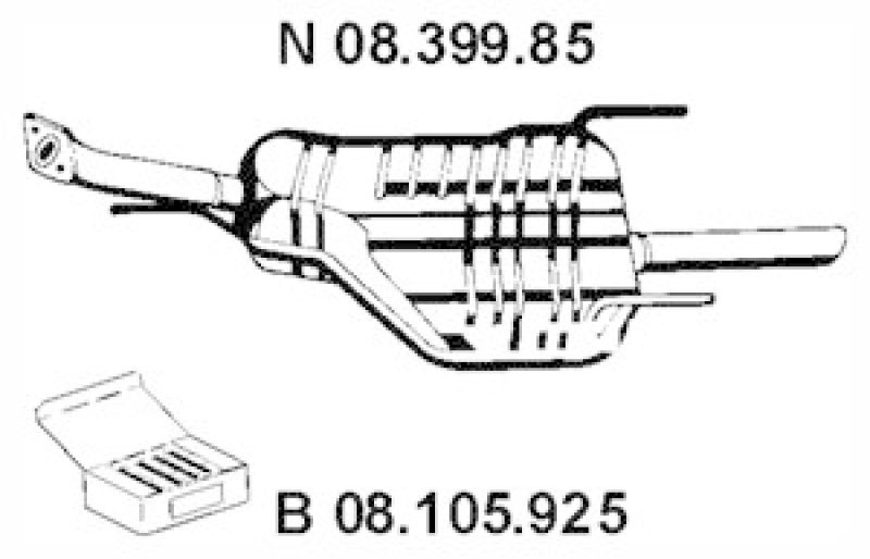 EBERSPÄCHER Rear Muffler