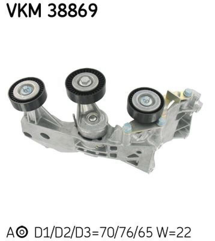 SKF Tensioner Pulley, V-ribbed belt