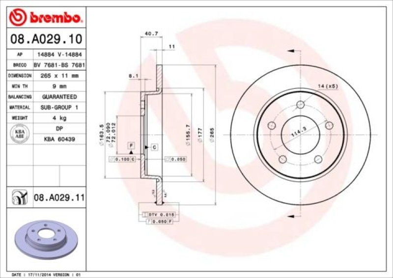 BREMBO BREMSSCHEIBEN + BREMBO BREMSBELÄGE