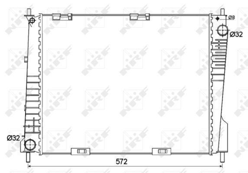 NRF Kühler, Motorkühlung 53125