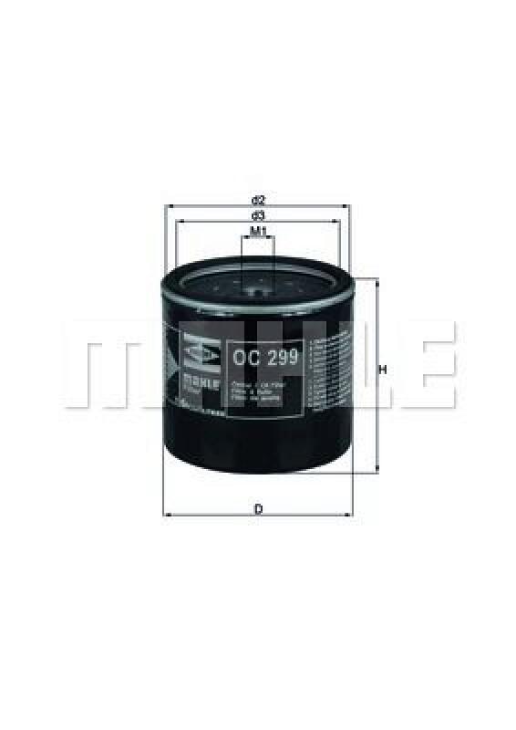MAHLE &Ouml;lfilter OC 299