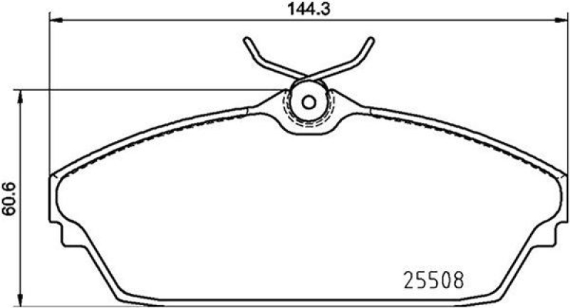 MAGNETI MARELLI Bremsbelagsatz, Scheibenbremse