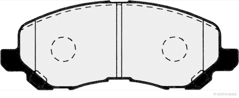 HERTH+BUSS JAKOPARTS Brake Pad Set, disc brake