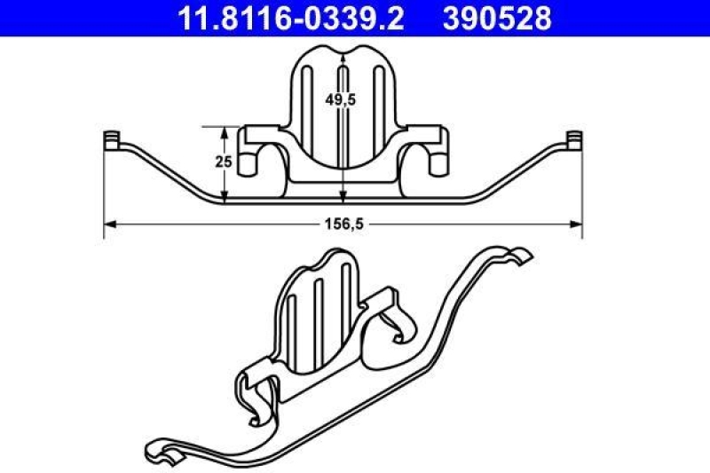 ATE Spring, brake caliper