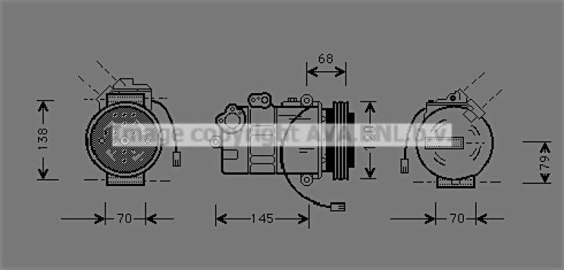 AVA QUALITY COOLING Kompressor, Klimaanlage