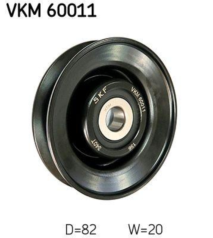 SKF Deflection/Guide Pulley, v-belt