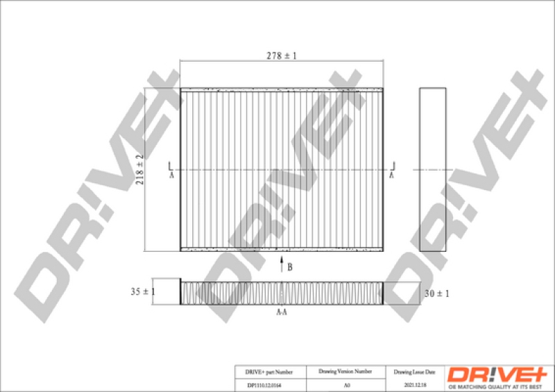 Dr!ve+ Filter, Innenraumluft