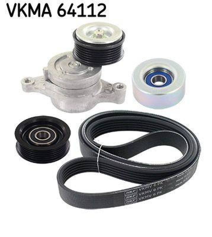 SKF Keilrippenriemensatz VKMA 64112