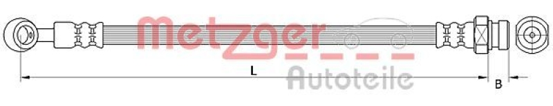 METZGER Bremsschlauch 4111047