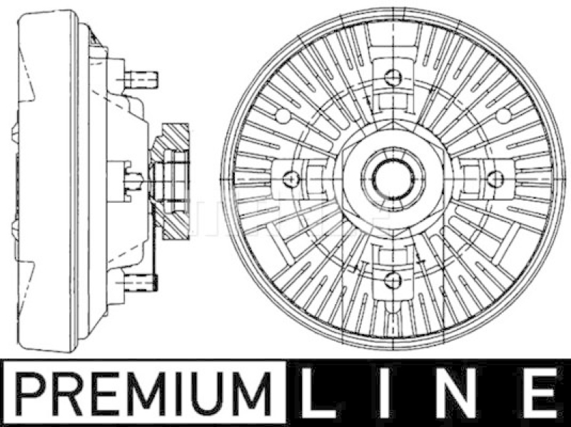 MAHLE Clutch, radiator fan BEHR *** PREMIUM LINE ***