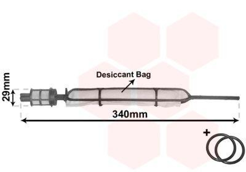 VAN WEZEL Dryer, air conditioning *** IR PLUS ***