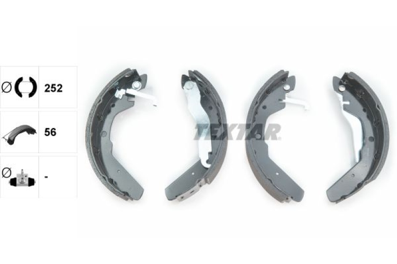 TEXTAR Brake Shoe Set
