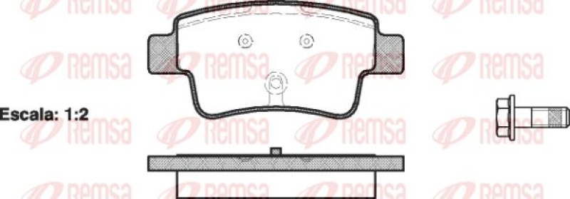 KAWE Brake Pad Set, disc brake