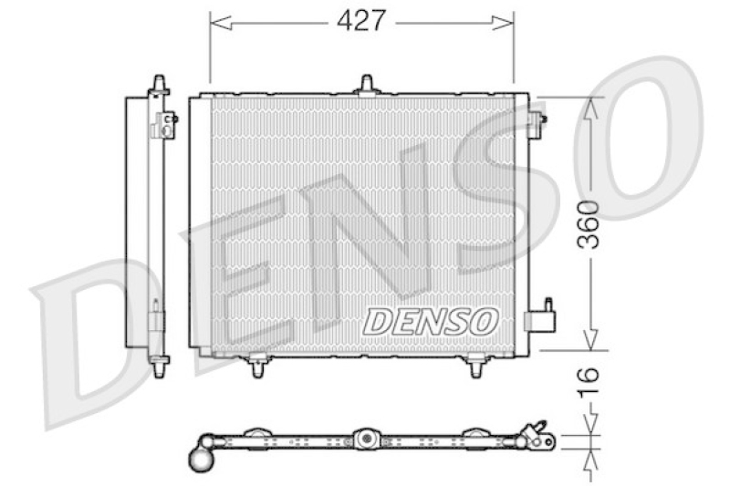 DENSO Kondensator, Klimaanlage DCN21009
