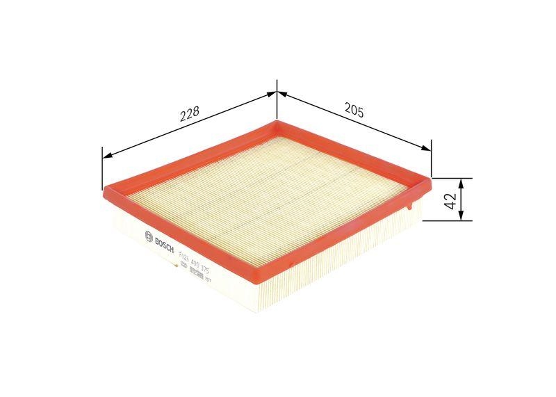 BOSCH Luftfilter F 026 400 375