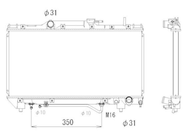 NRF Radiator, engine cooling