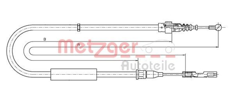 METZGER Seilzug, Feststellbremse