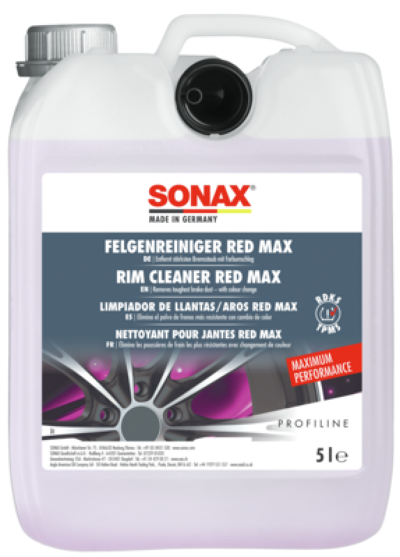 2x PROFILINE Felgenreiniger Red Max 5l gegen intensive Verschmutzungen
