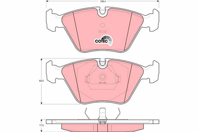 TRW Brake Pad Set, disc brake COTEC