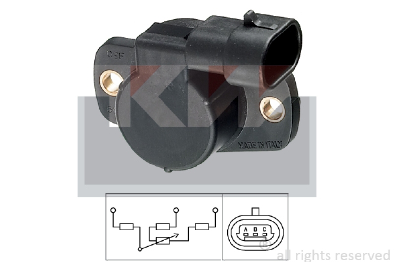 KW Sensor, Drosselklappenstellung Made in Italy - OE Equivalent