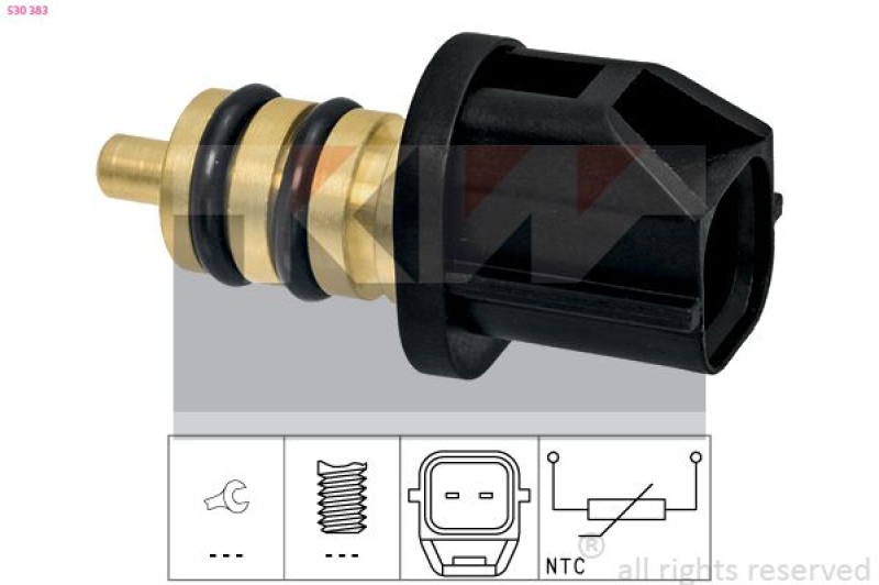 KW Sensor, Kraftstofftemperatur Made in Italy - OE Equivalent