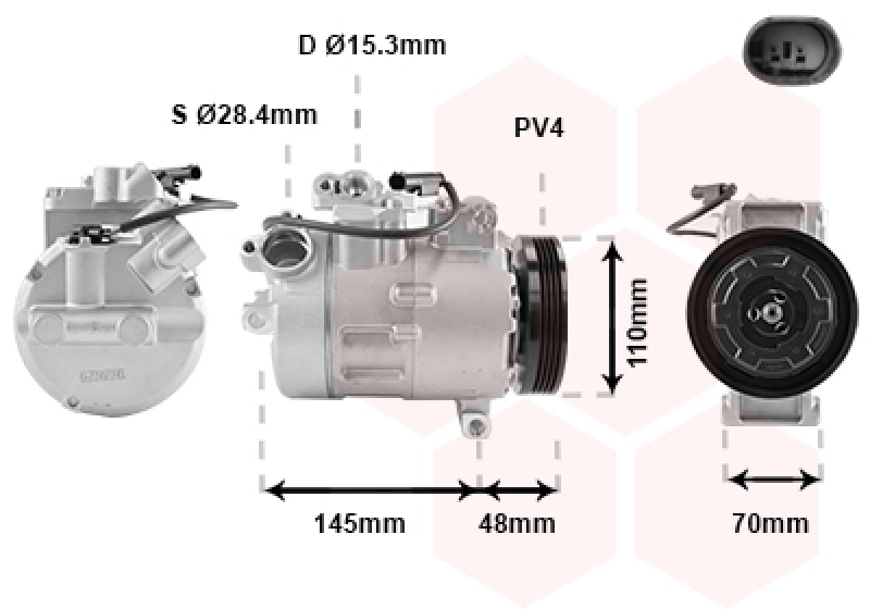 VAN WEZEL Kompressor, Klimaanlage 0600K317