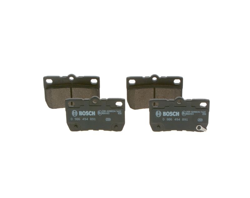 BOSCH Bremsbelagsatz, Scheibenbremse 986494891