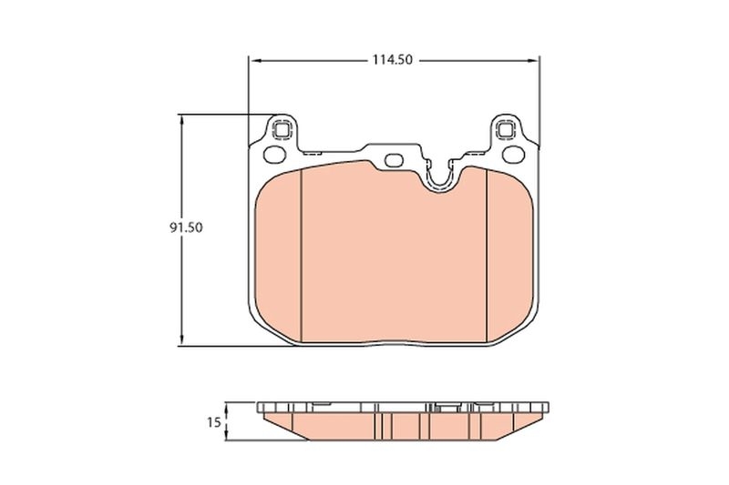 TRW Brake Pad Set, disc brake