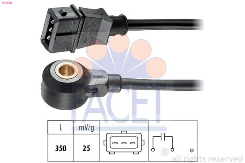 FACET Knock Sensor Made in Italy - OE Equivalent
