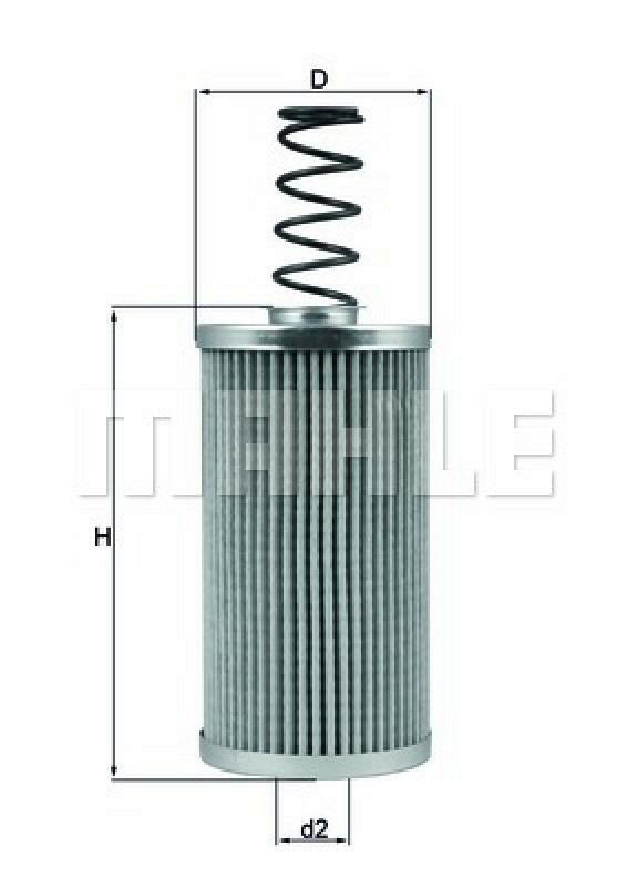 MAHLE ORIGINAL Filter, operating hydraulics