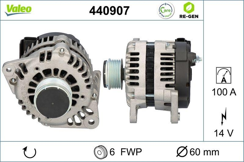 VALEO Alternator VALEO RE-GEN REMANUFACTURED