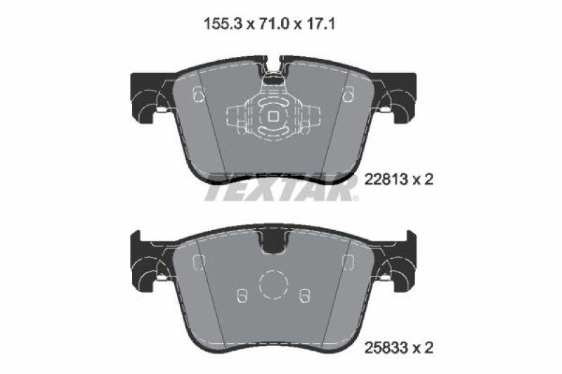 TEXTAR Bremsbelagsatz, Scheibenbremse Q+ 2281301