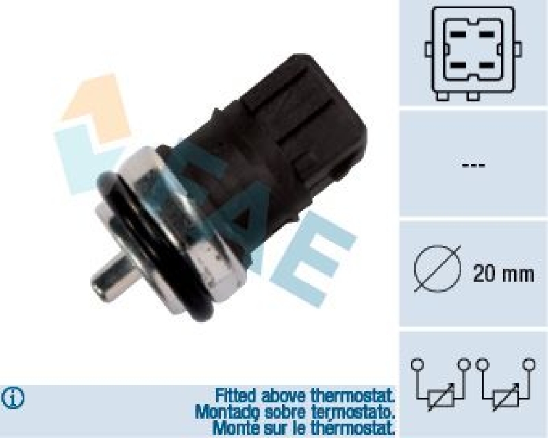 FAE Sensor, Kühlmitteltemperatur