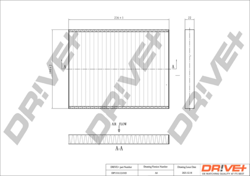 Dr!ve+ Filter, Innenraumluft