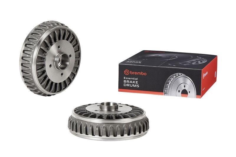 2x BREMBO Bremstrommel ESSENTIAL LINE - With Bearing Kit 14.E312.60