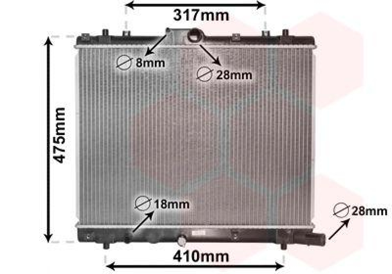 VAN WEZEL K&uuml;hler, Motork&uuml;hlung