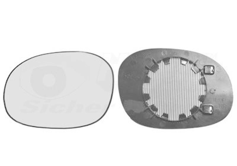 VAN WEZEL Spiegelglas, Au&szlig;enspiegel * HAGUS * 925837