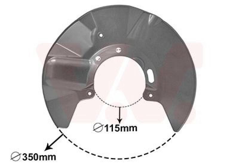 VAN WEZEL Splash Panel, brake disc