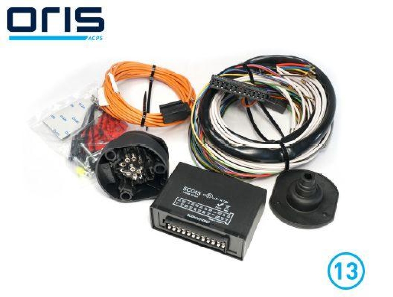 ACPS-ORIS Elektrosatz, Anhängevorrichtung ORIS E-Set universal 13 p.