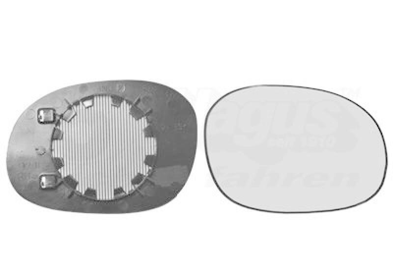 VAN WEZEL Spiegelglas, Außenspiegel * HAGUS * 925838