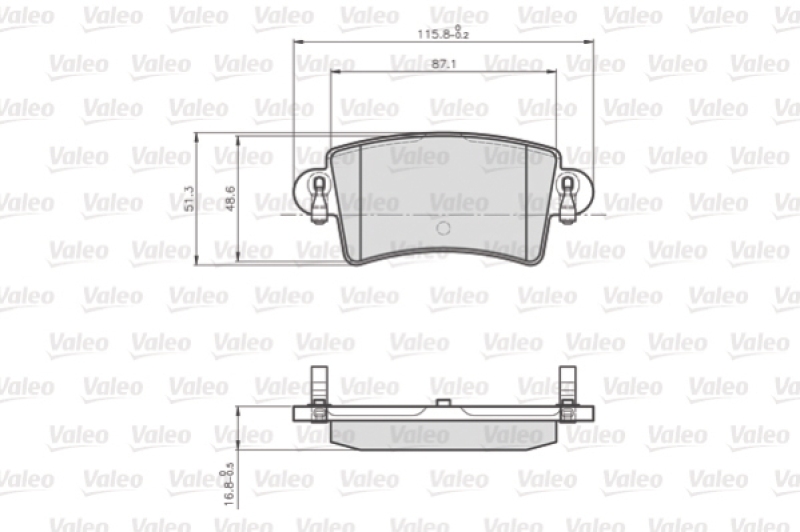 VALEO Bremsbelagsatz, Scheibenbremse OPTIPACK for LCV