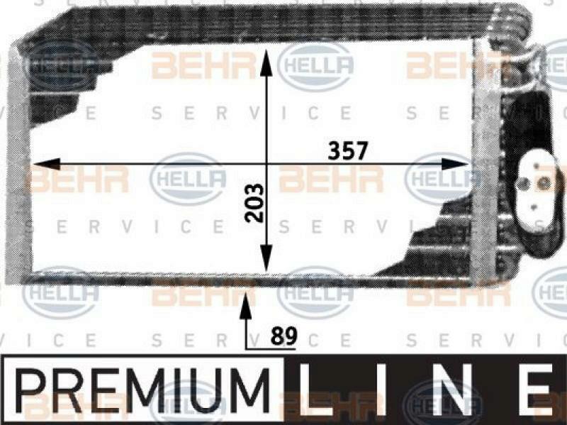 HELLA Evaporator, air conditioning BEHR HELLA SERVICE *** PREMIUM LINE ***