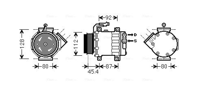 AVA QUALITY COOLING Kompressor, Klimaanlage