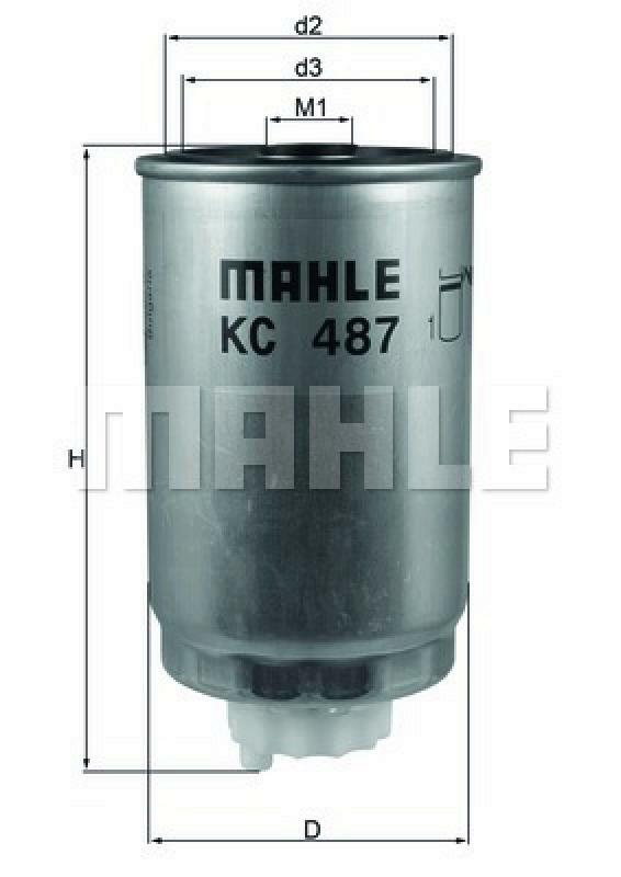 MAHLE ORIGINAL Fuel filter
