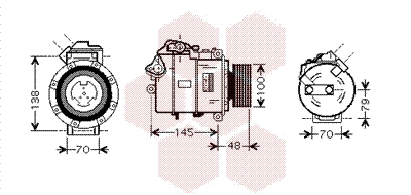 VAN WEZEL Kompressor, Klimaanlage 0600K328