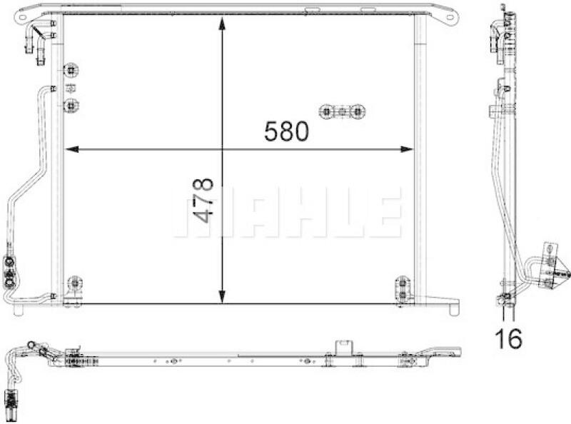 MAHLE Kondensator, Klimaanlage BEHR