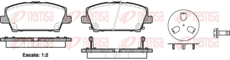 KAWE Brake Pad Set, disc brake