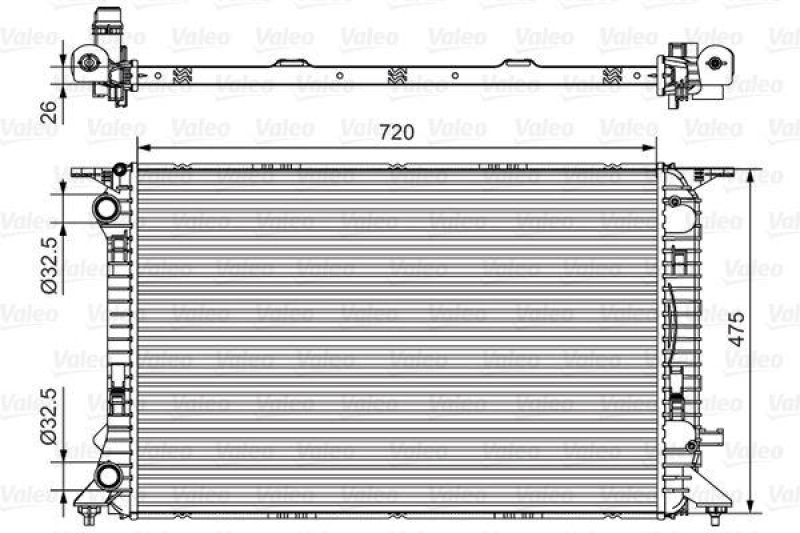 VALEO Radiator, engine cooling